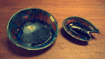 two ash trays